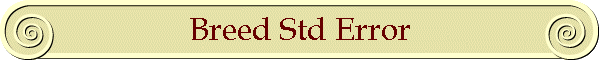 Breed Std Error