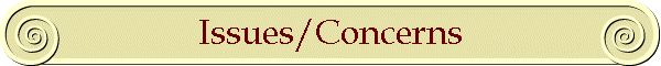 Issues/Concerns